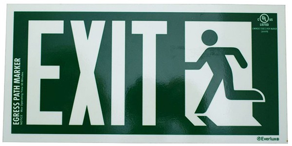 Are photoluminescent exit and egress signs code compliant?