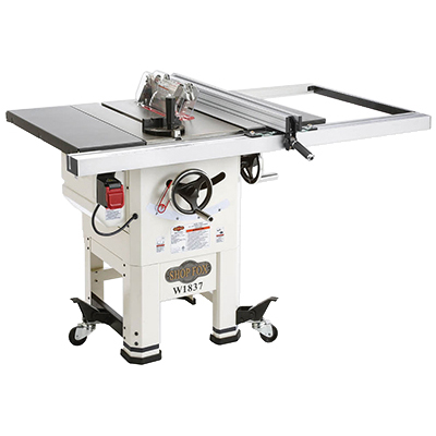 SHOP FOX 2HP 10 Inch Hybrid Open Stand Table Saw