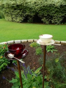 Past Lives Tea Cup and Saucer bird feeders