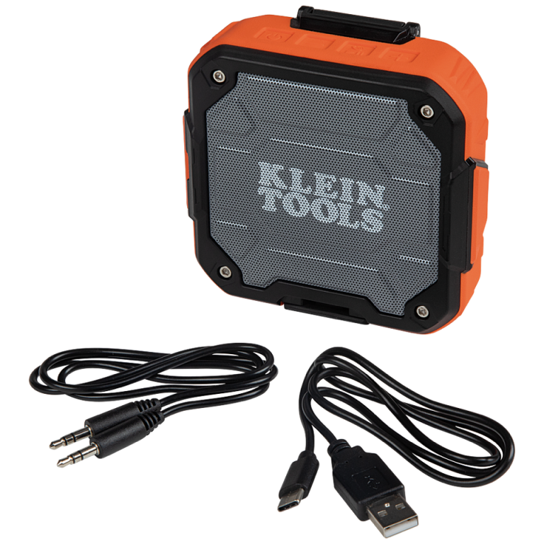 Klein Tools® Introduces Rechargeable Bluetooth® Speaker with Magnetic Strap