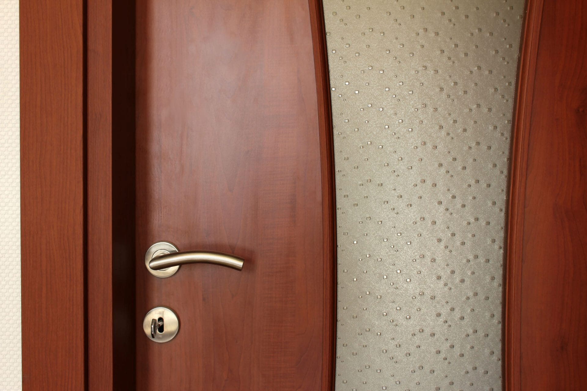 Close up of a wooden door