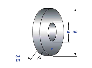 Fender Washers Drawing